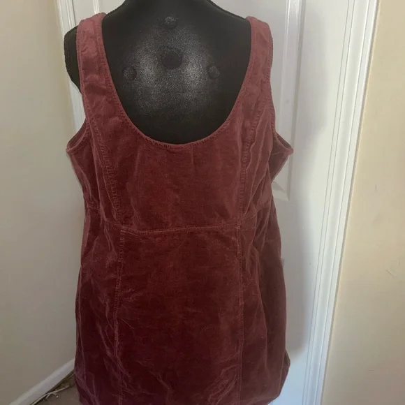 Torrid Burgundy Corduroy Dress - Picture 2 of 6